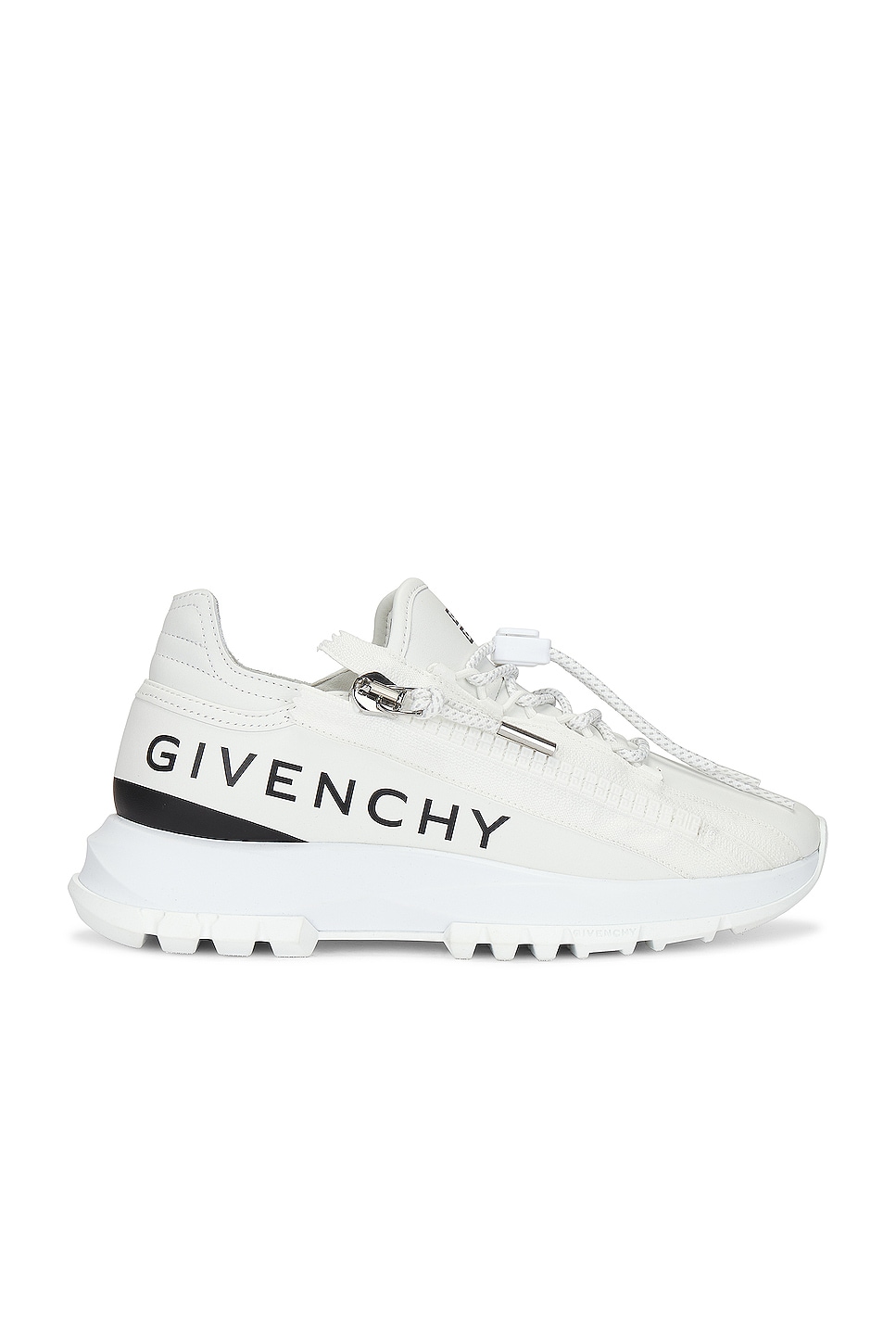Givenchy Spectre Zip Runner Sneaker in White & Black | FWRD