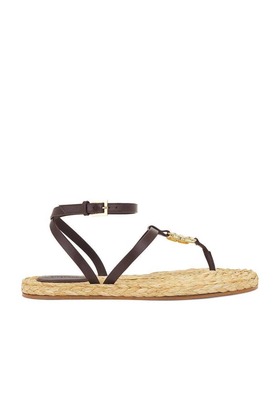 Image 1 of Givenchy 4G Liquid Sandal in Ebony & Natural