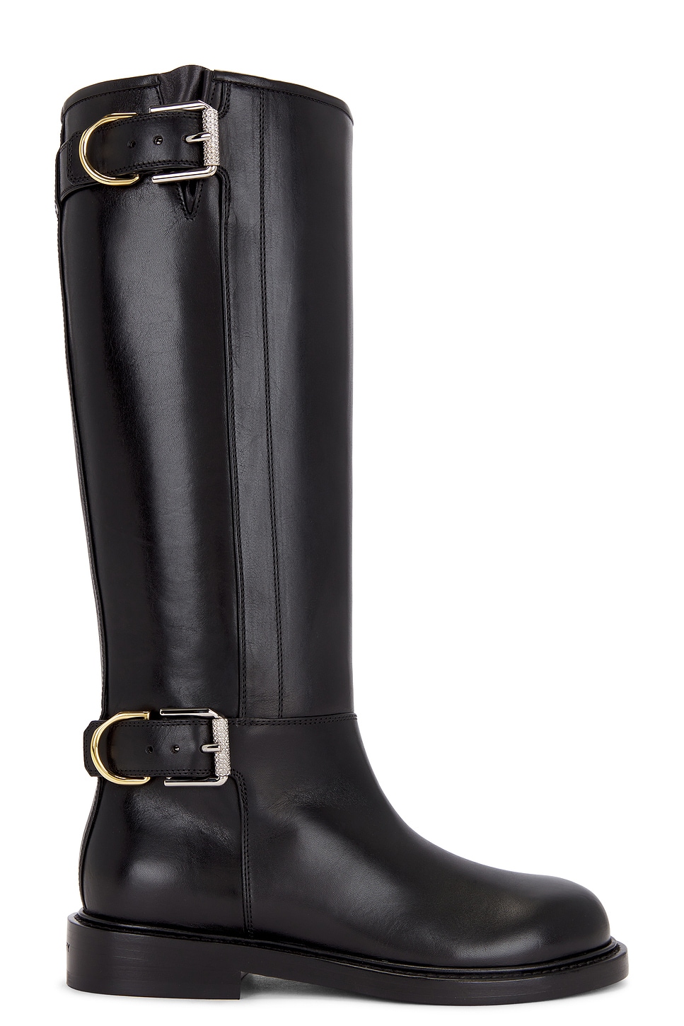 Shop Givenchy Voyou Flat Boot In Black