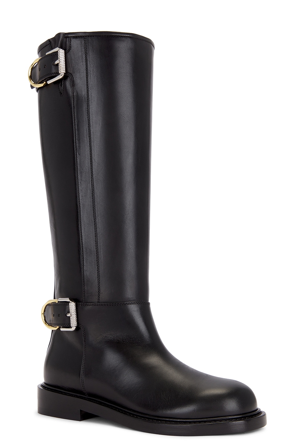 Shop Givenchy Voyou Flat Boot In Black