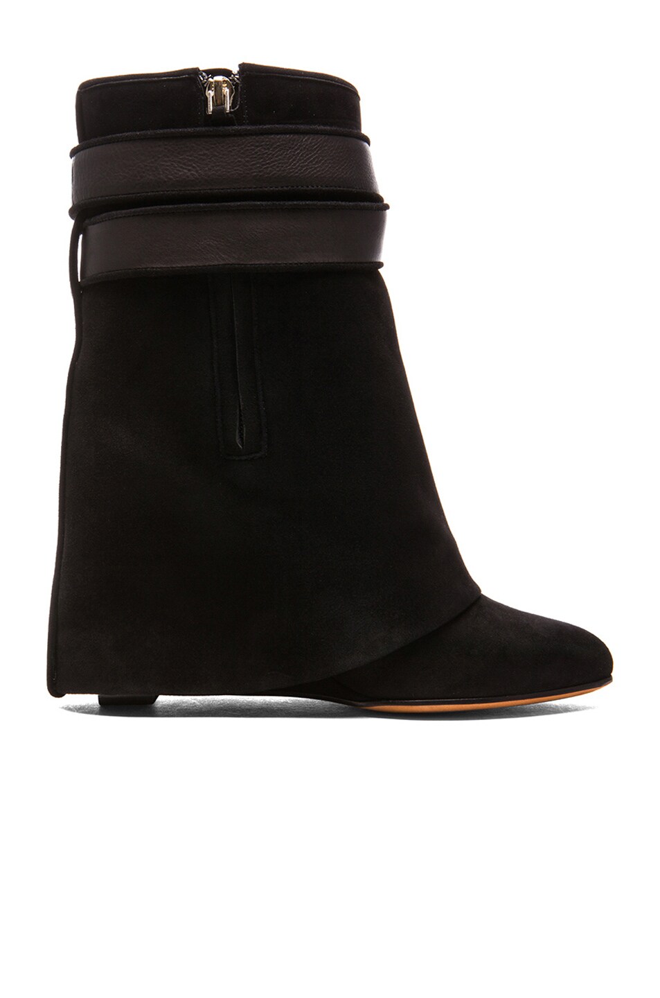 givenchy shark lock boots suede