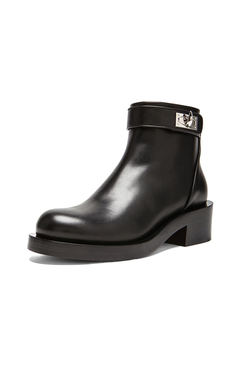 shark lock ankle boots