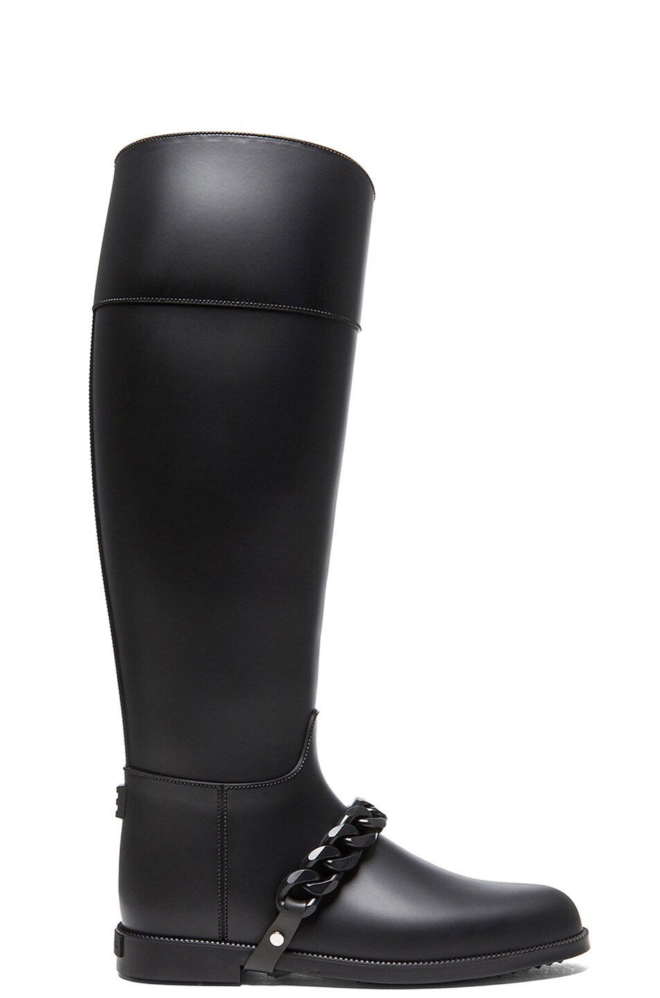 Image 1 of Givenchy Eva Rain PVC Boots with Chain Detail in Black