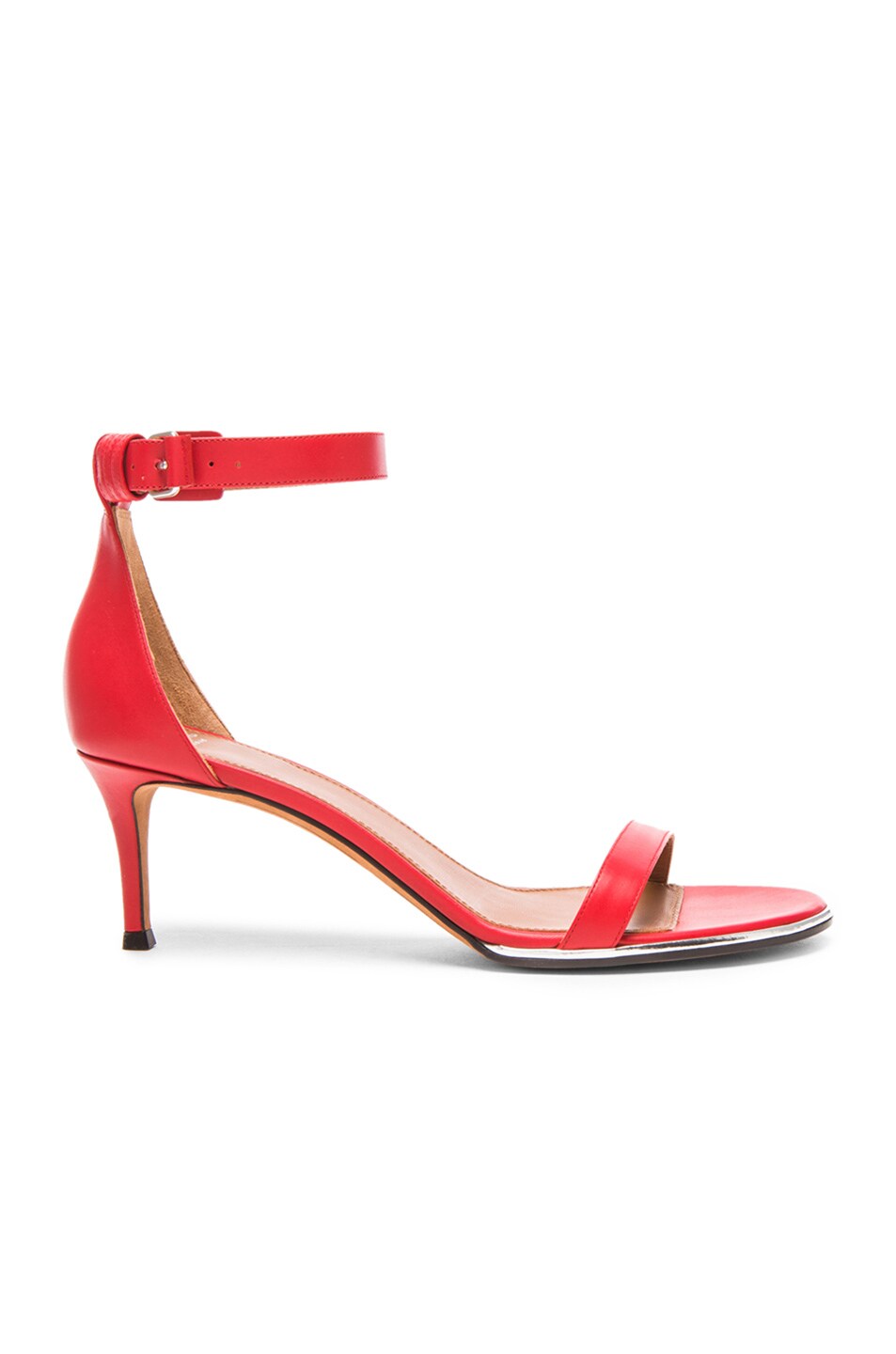 Image 1 of Givenchy Nadia Leather Sandals in Red