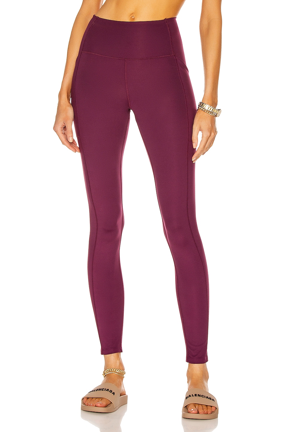 Image 1 of Girlfriend Collective High-Rise Pocket Legging in Plum