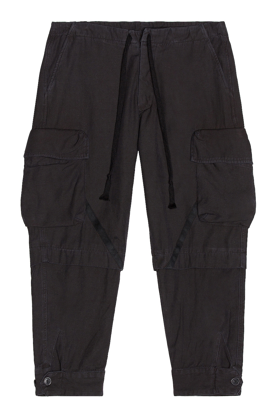Image 1 of Greg Lauren Baker Essential Cargo Pants in Black