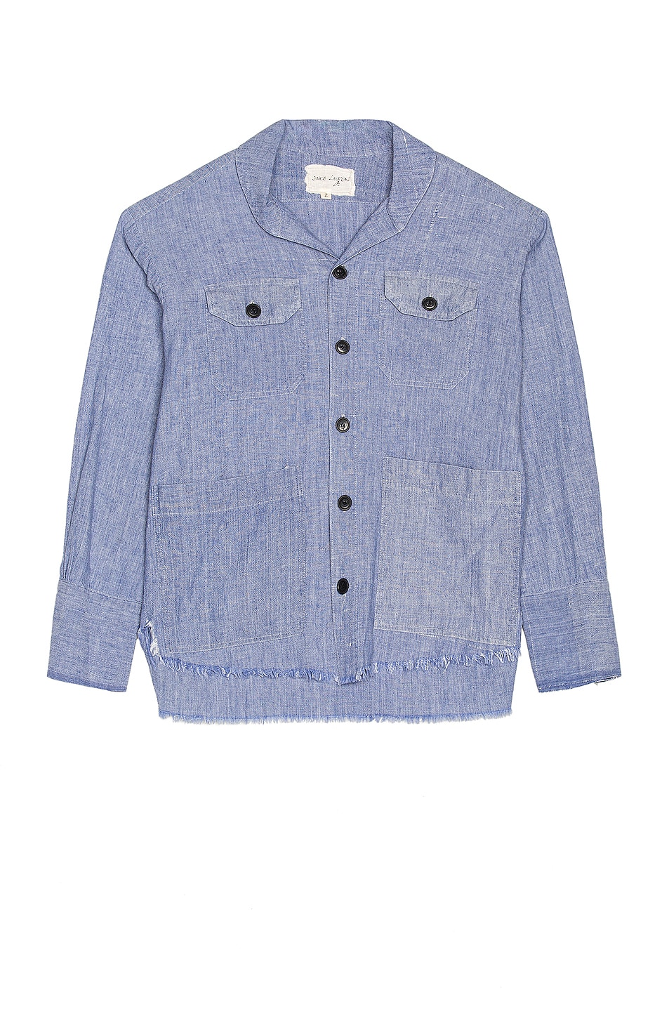 Image 1 of Greg Lauren The Chambray Dress Shirt in Blue