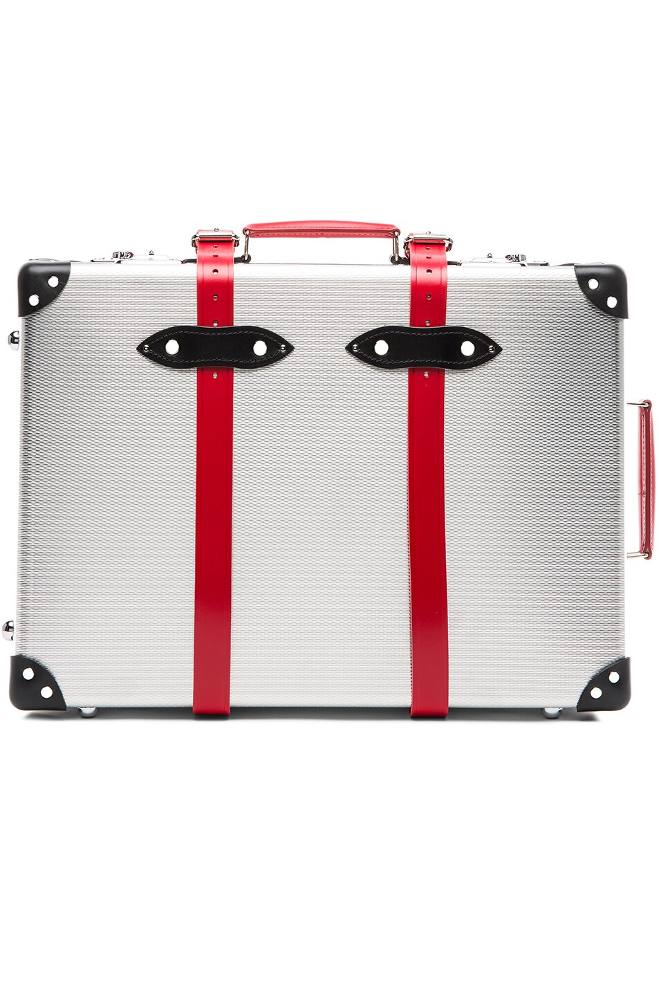 Image 1 of Globe-Trotter 21" Ekocycle Trolley Suitcase in Black & Red