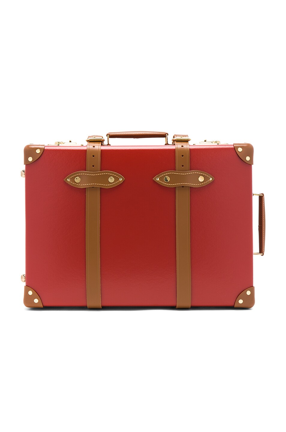 Image 1 of Globe-Trotter Centenary 20" Trolley Case in Red & Tan