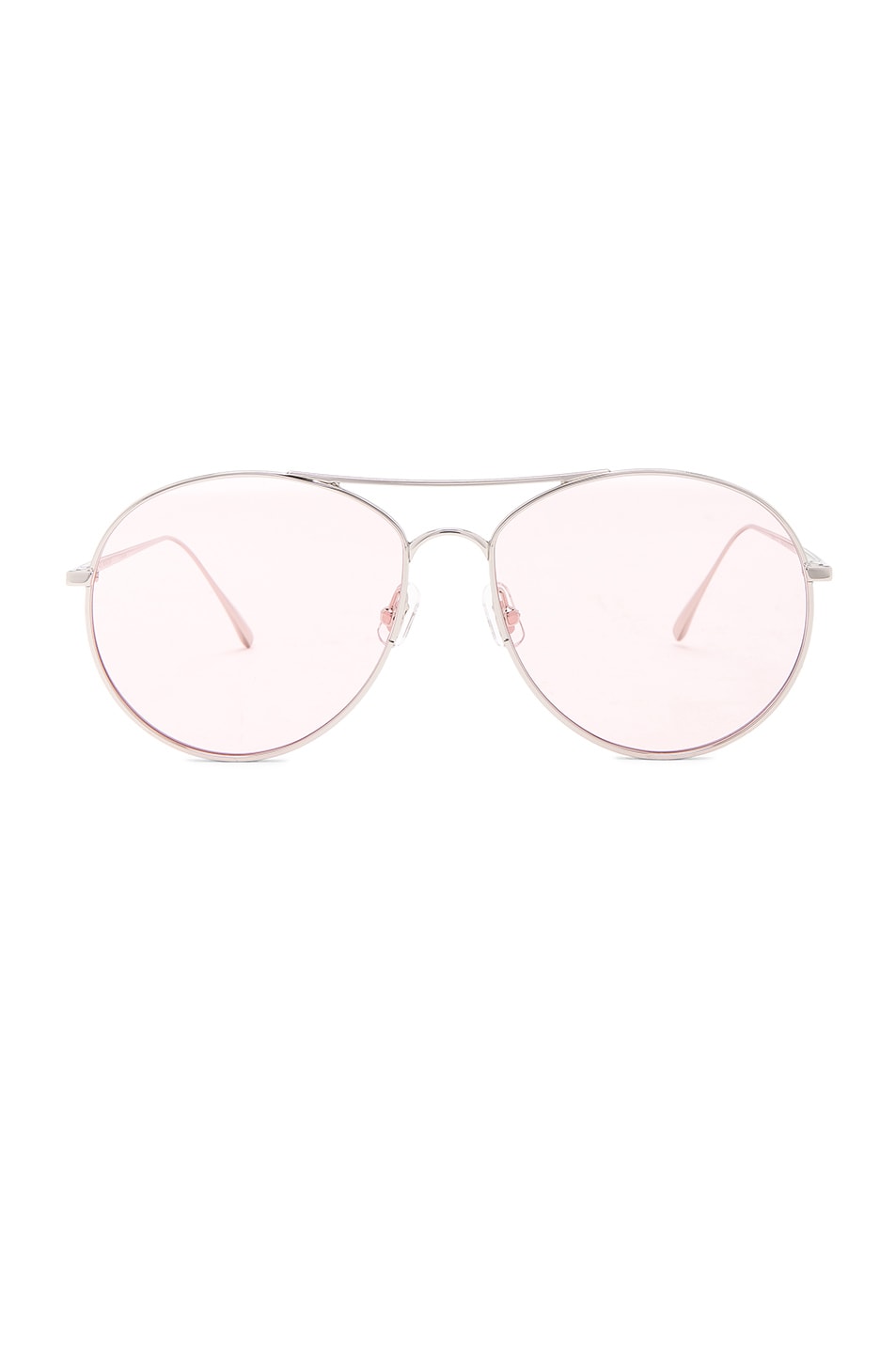 Image 1 of Gentle Monster Ranny Ring Sunglasses in Silver Titanium & Clear Pink