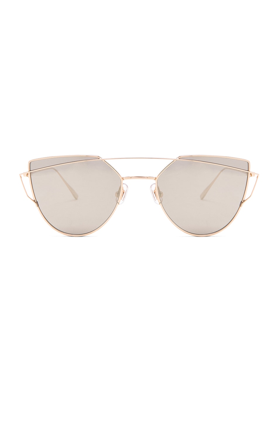 Image 1 of Gentle Monster Love Punch Sunglasses in Gold Titanium & Gold Mirror