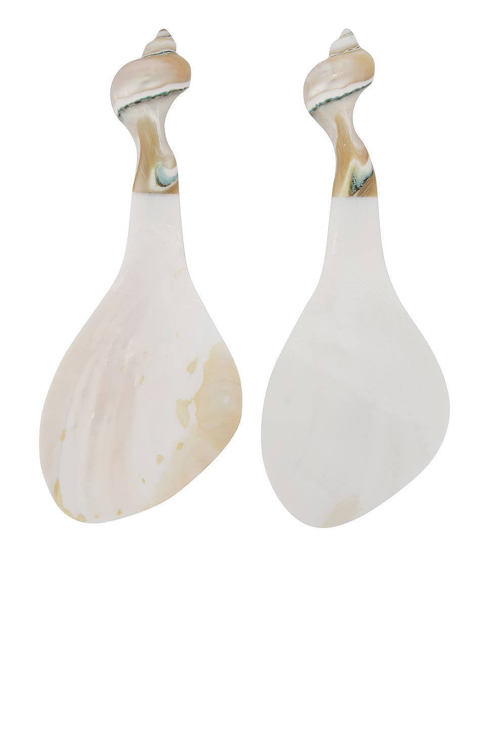 Gohar World Mother Of Pearl Salad Servers In Brown