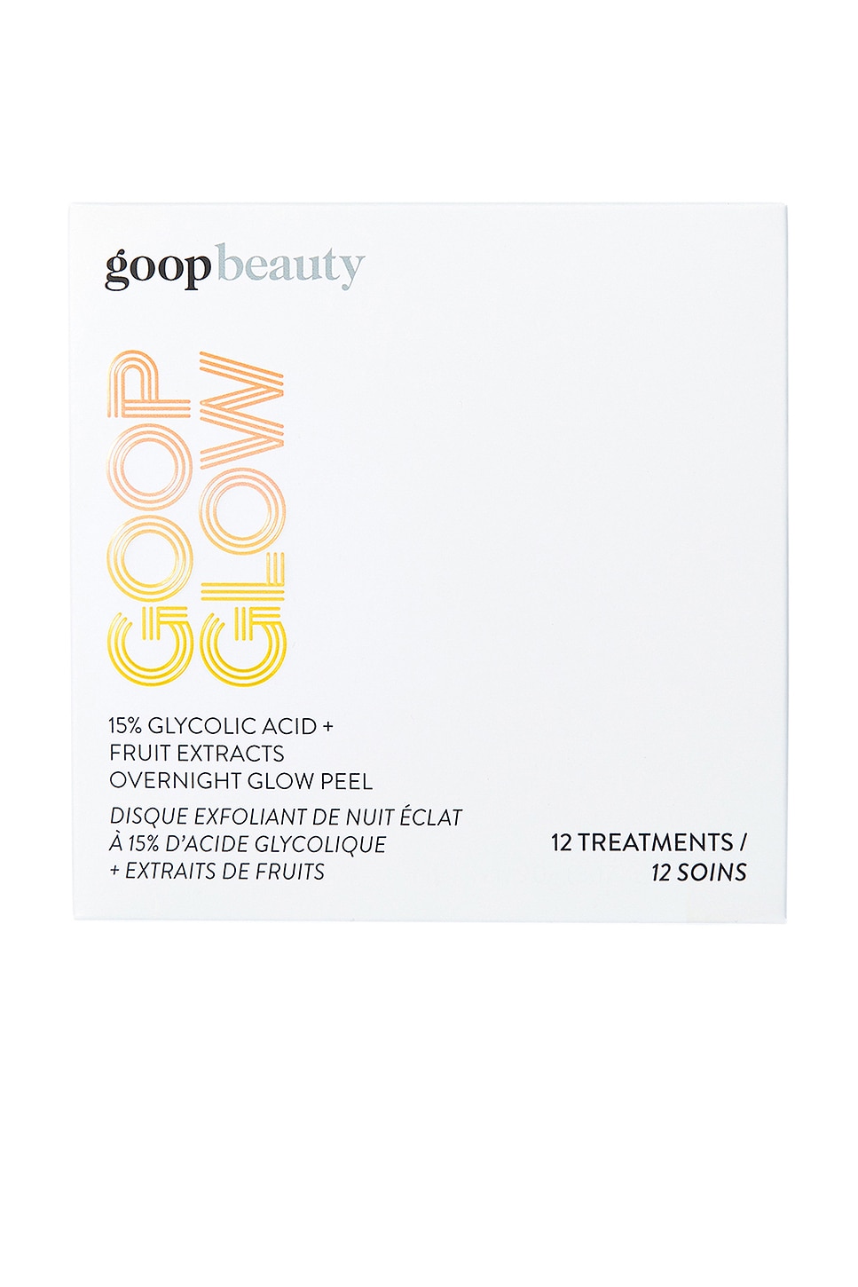 Goopglow 15% Glycolic Acid Overnight Glow Peel 12 Pack in Beauty: NA