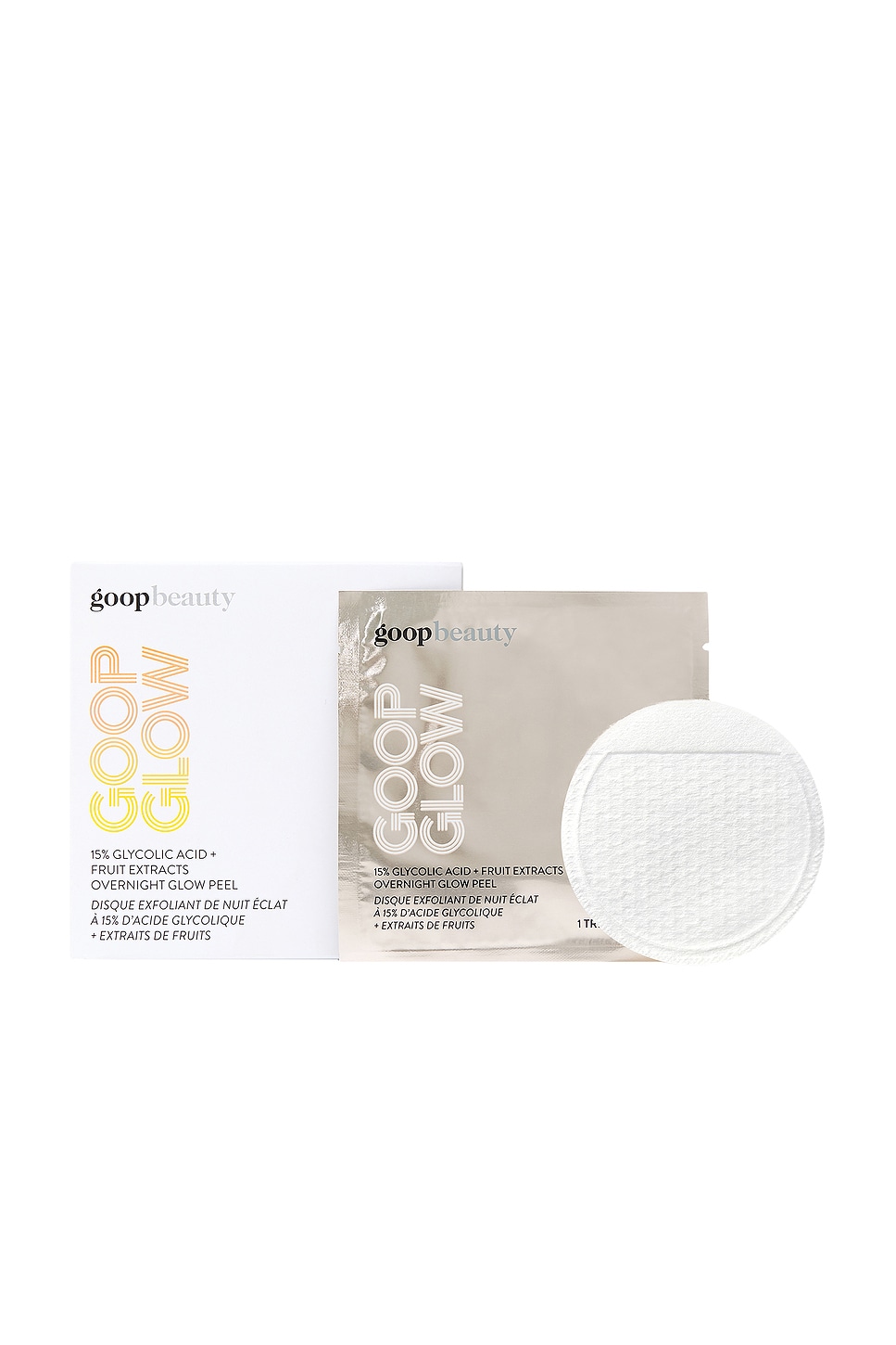 Goopglow 15% Glycolic Acid Overnight Glow Peel 4 Pack in Beauty: NA