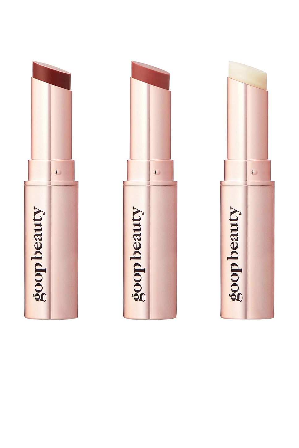 Goopgenes Clean Nourishing Lip Balm Trio, Rose + Garnet in Multi