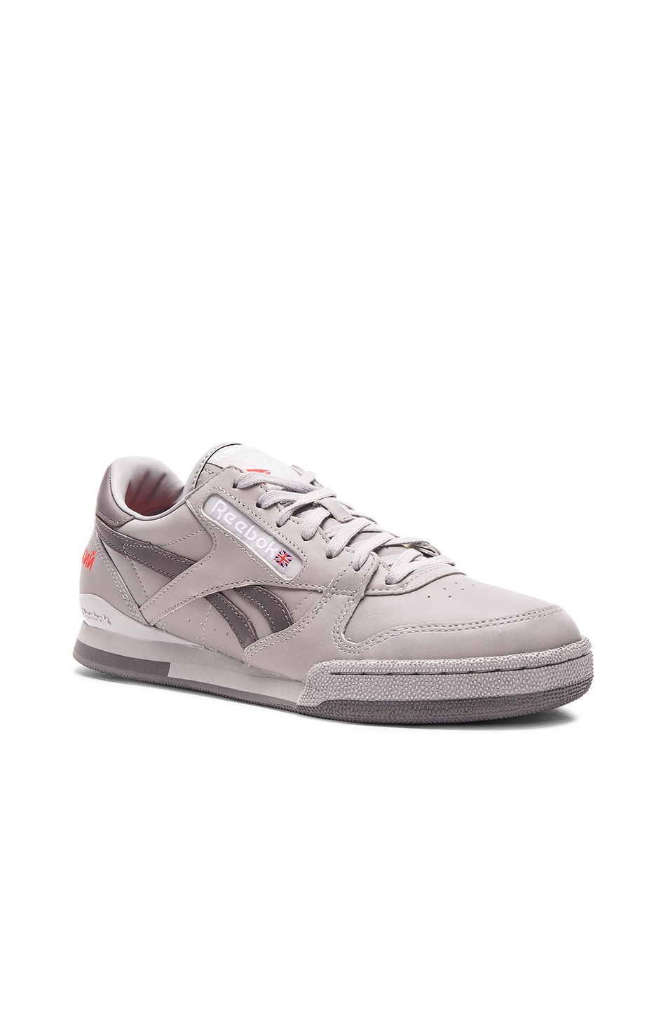 Image 1 of Gosha Rubchinskiy x Reebok Classic Embroidered Leather Sneakers in Grey