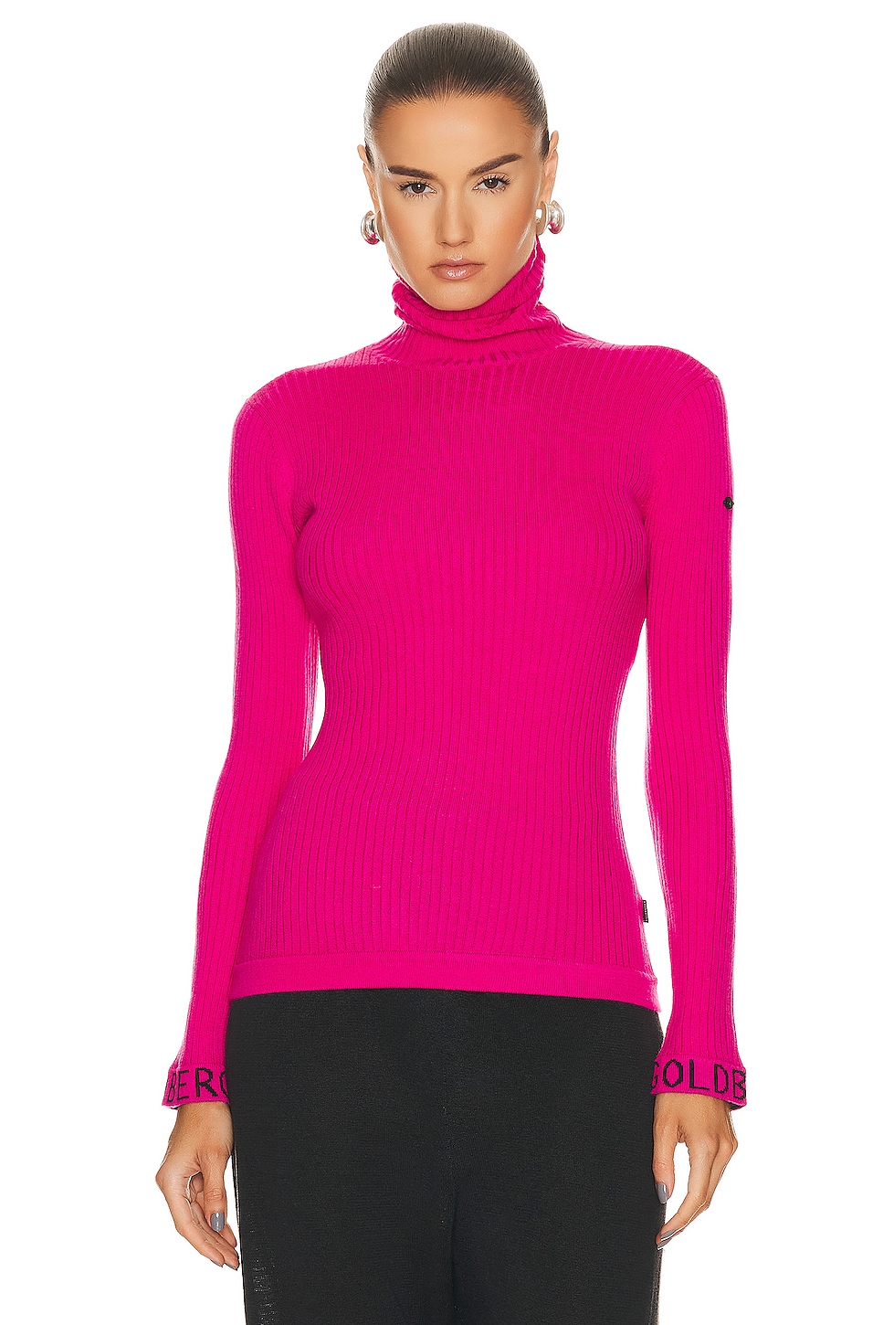 Image 1 of Goldbergh Mira Long Sleeve Sweater in Passion Pink