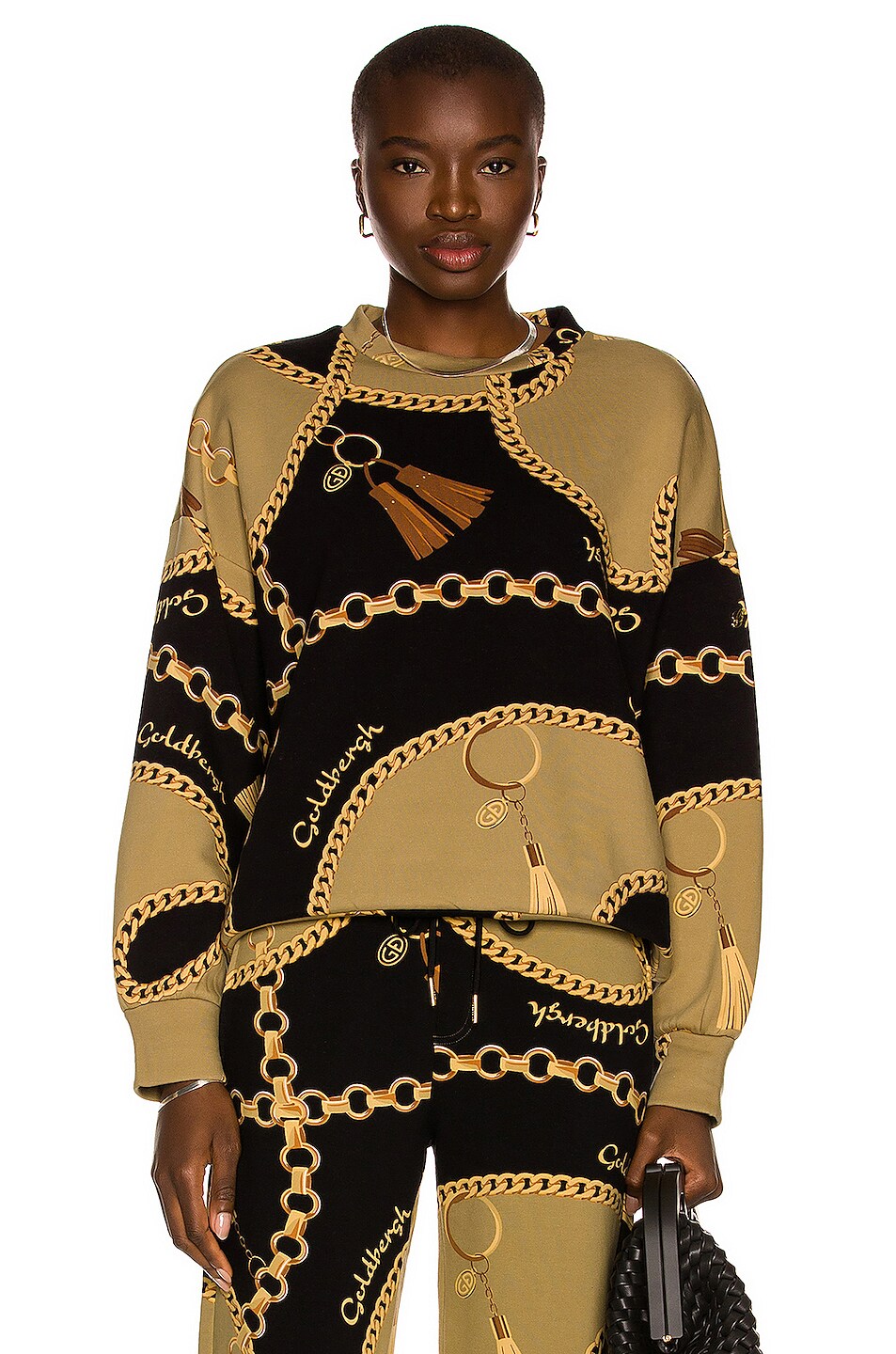 Image 1 of Goldbergh Fortune Sweatshirt in Chain Gold
