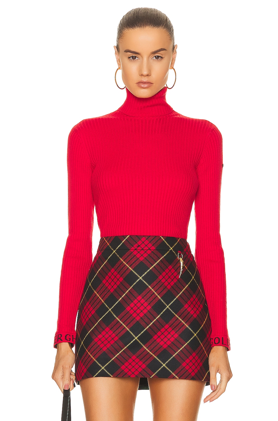 Mira Turtleneck Sweater in Red