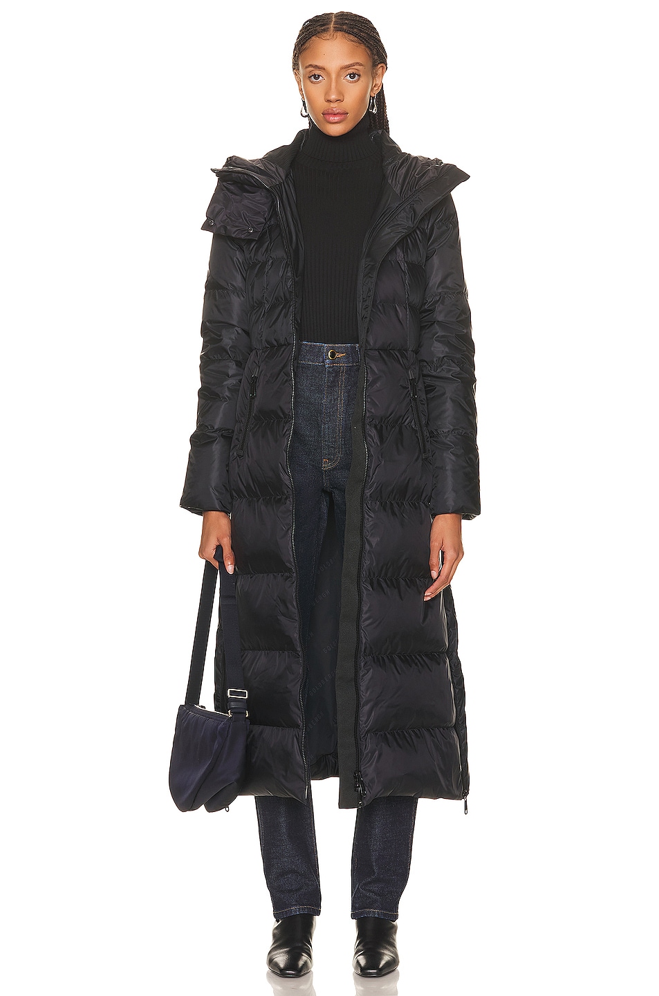 Goldbergh Cascade Puffer Coat in Black | FWRD