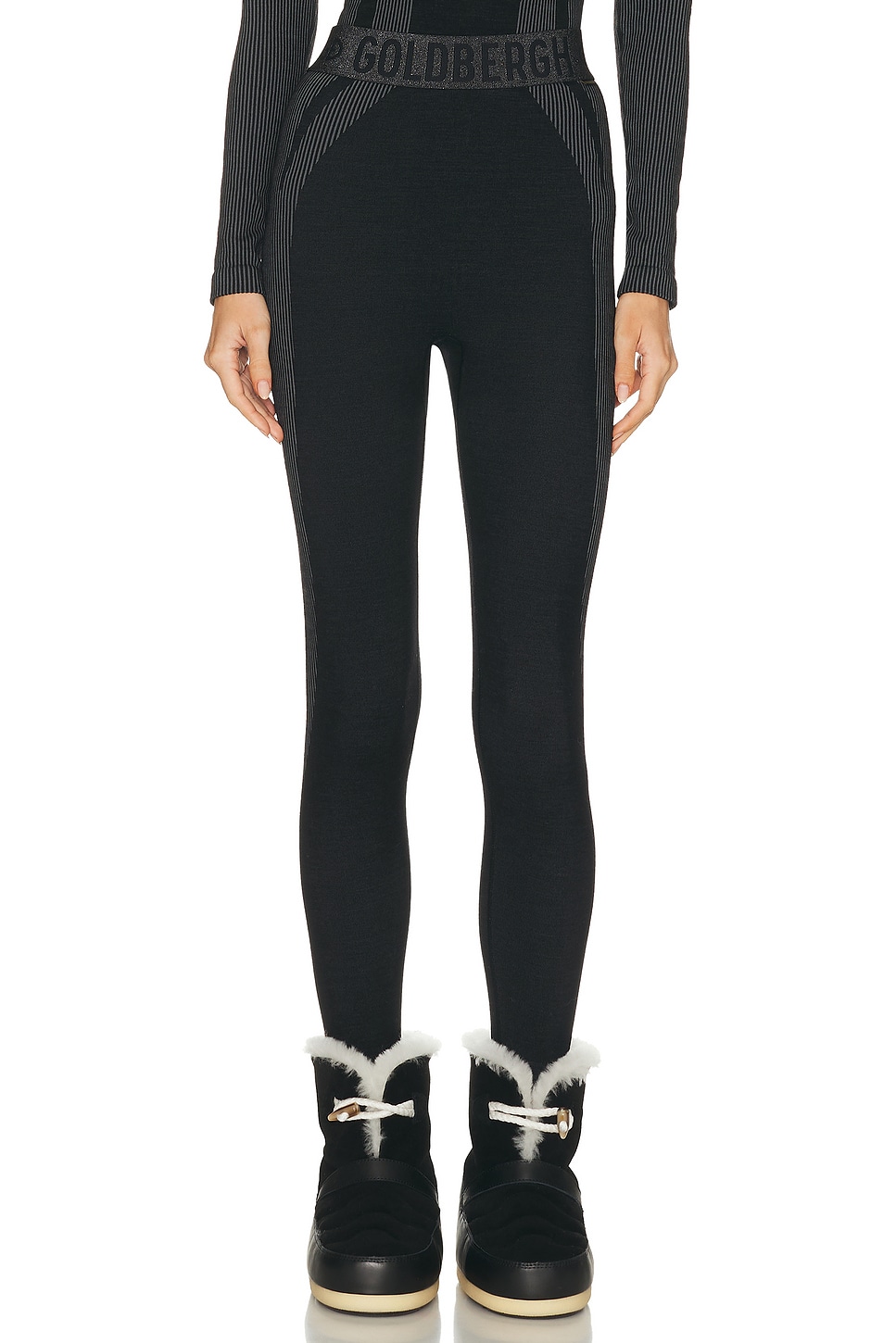 Image 1 of Goldbergh Contour Baselayer Pant in Black