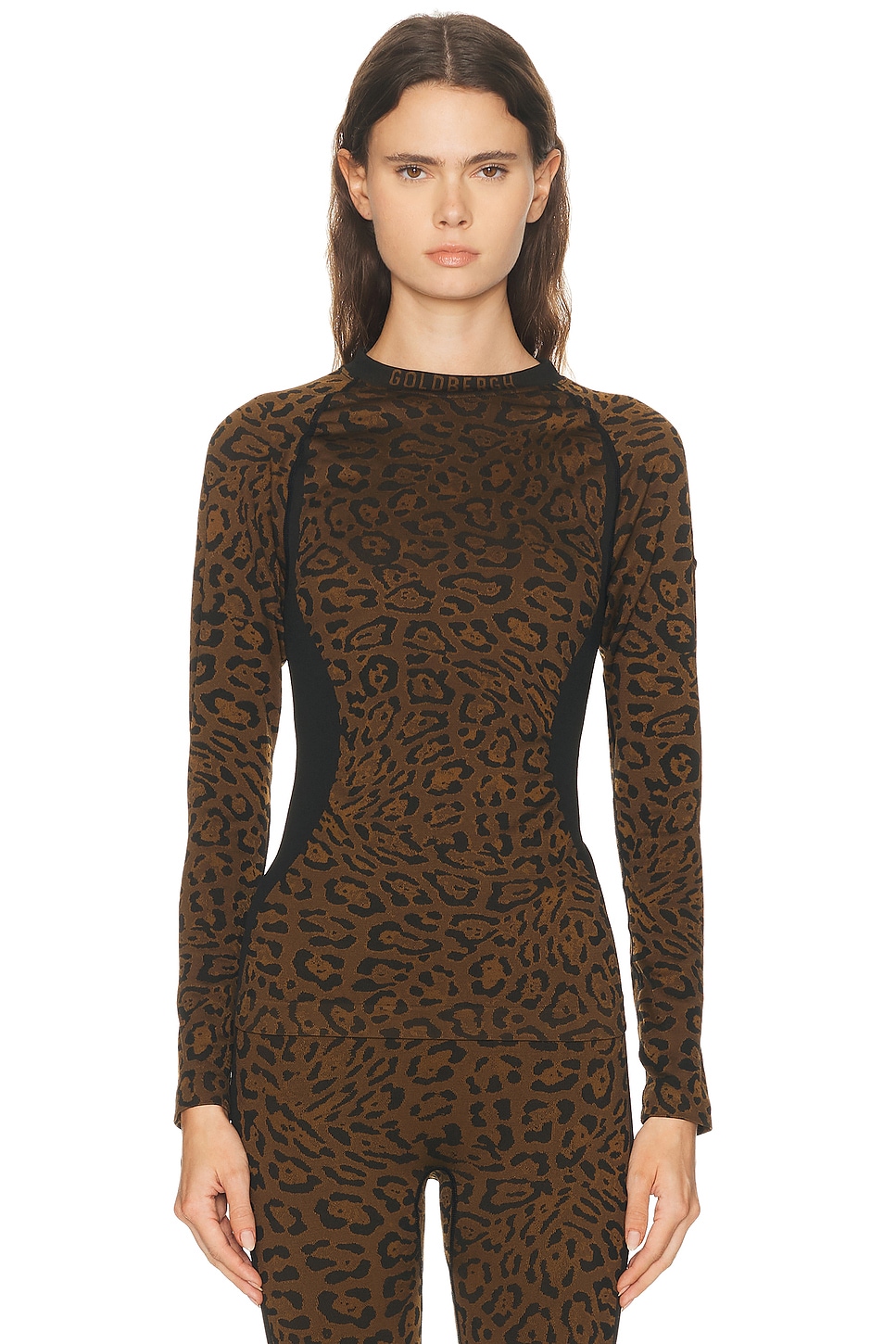 Image 1 of Goldbergh Feline Baselayer Long Sleeve Top in Jaguar