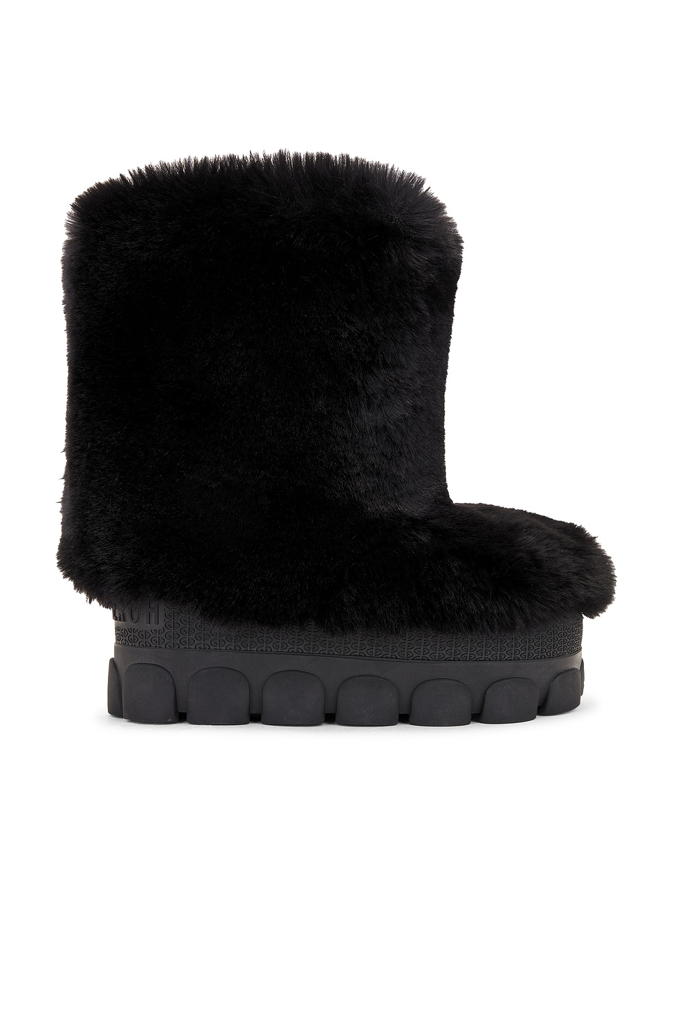 Shop Goldbergh Fun Fur Boot In Black