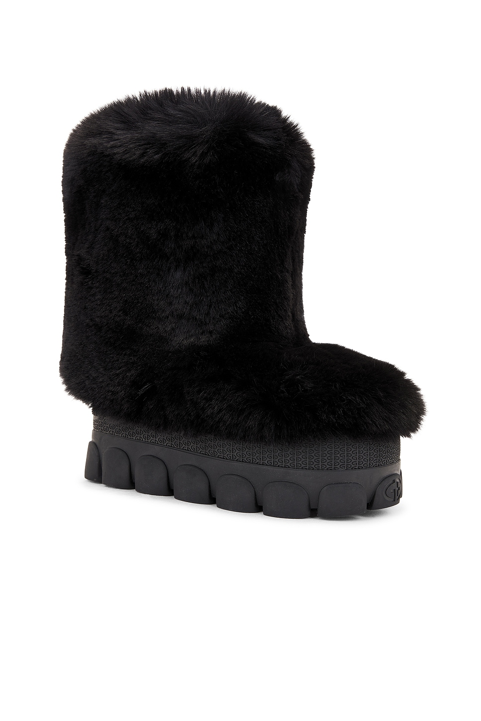 Shop Goldbergh Fun Fur Boot In Black