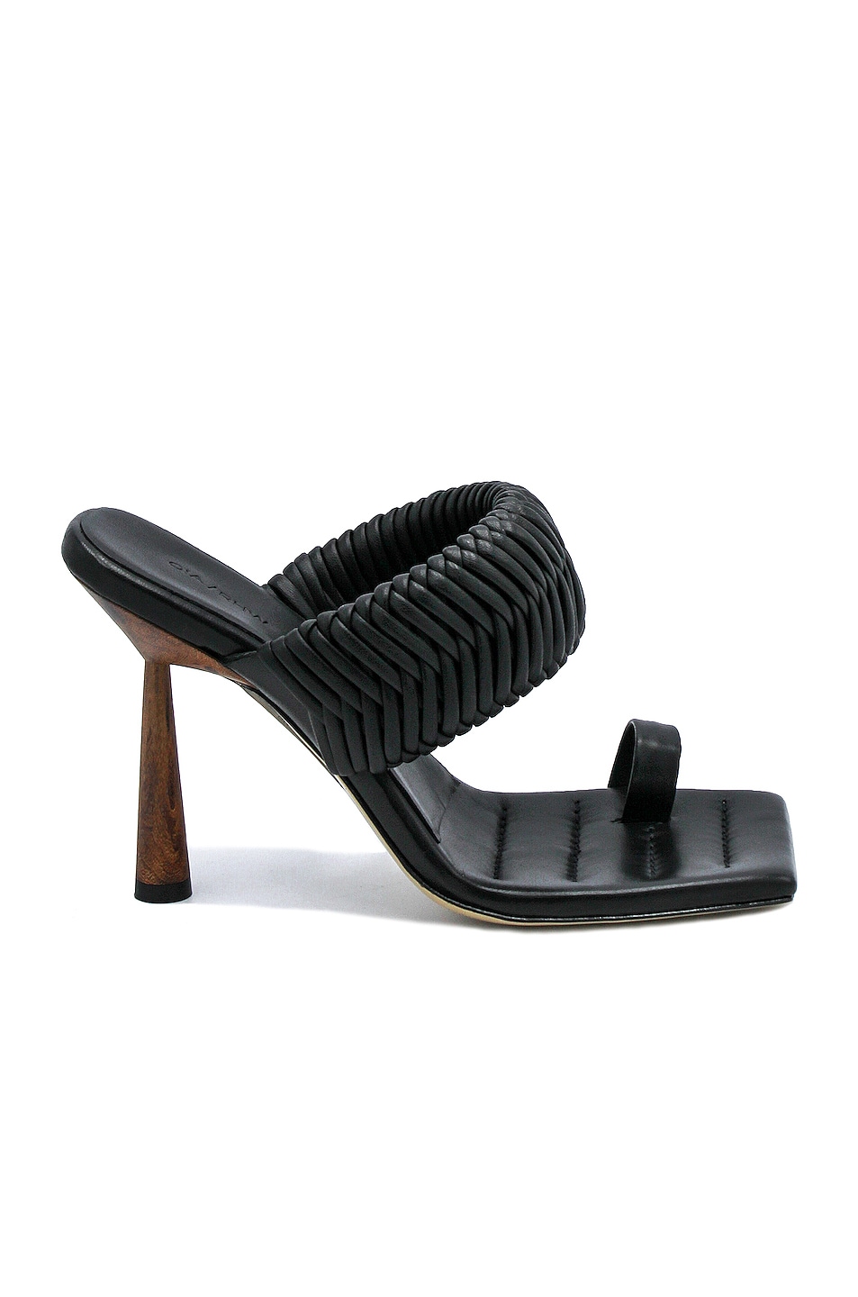 Image 1 of GIA BORGHINI x RHW Toe Ring Mule in Black