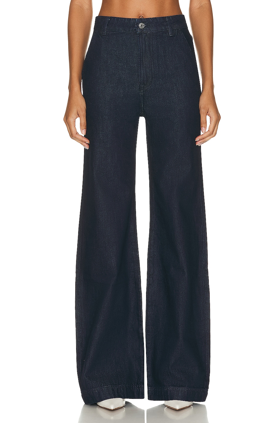 Image 1 of GRLFRND Camille High Rise Flared Trouser in Beverly Hills