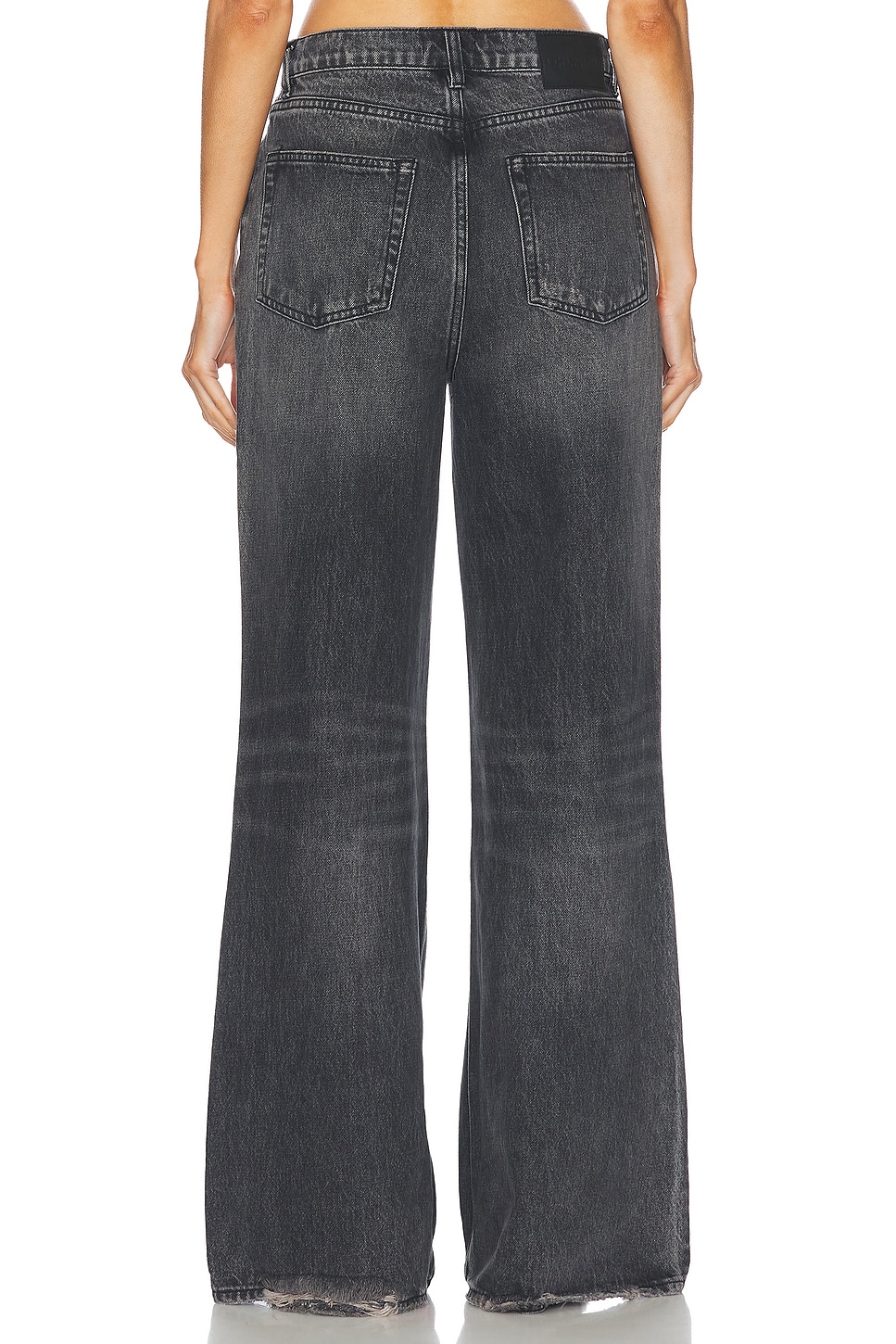 Image 4 of GRLFRND Jade Low Rise Relaxed Flare Jeans in Phantom