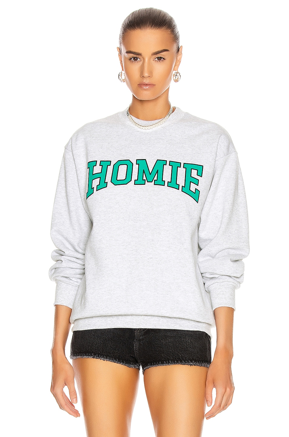 Image 1 of GRLFRND Homie Sweatshirt in Ash
