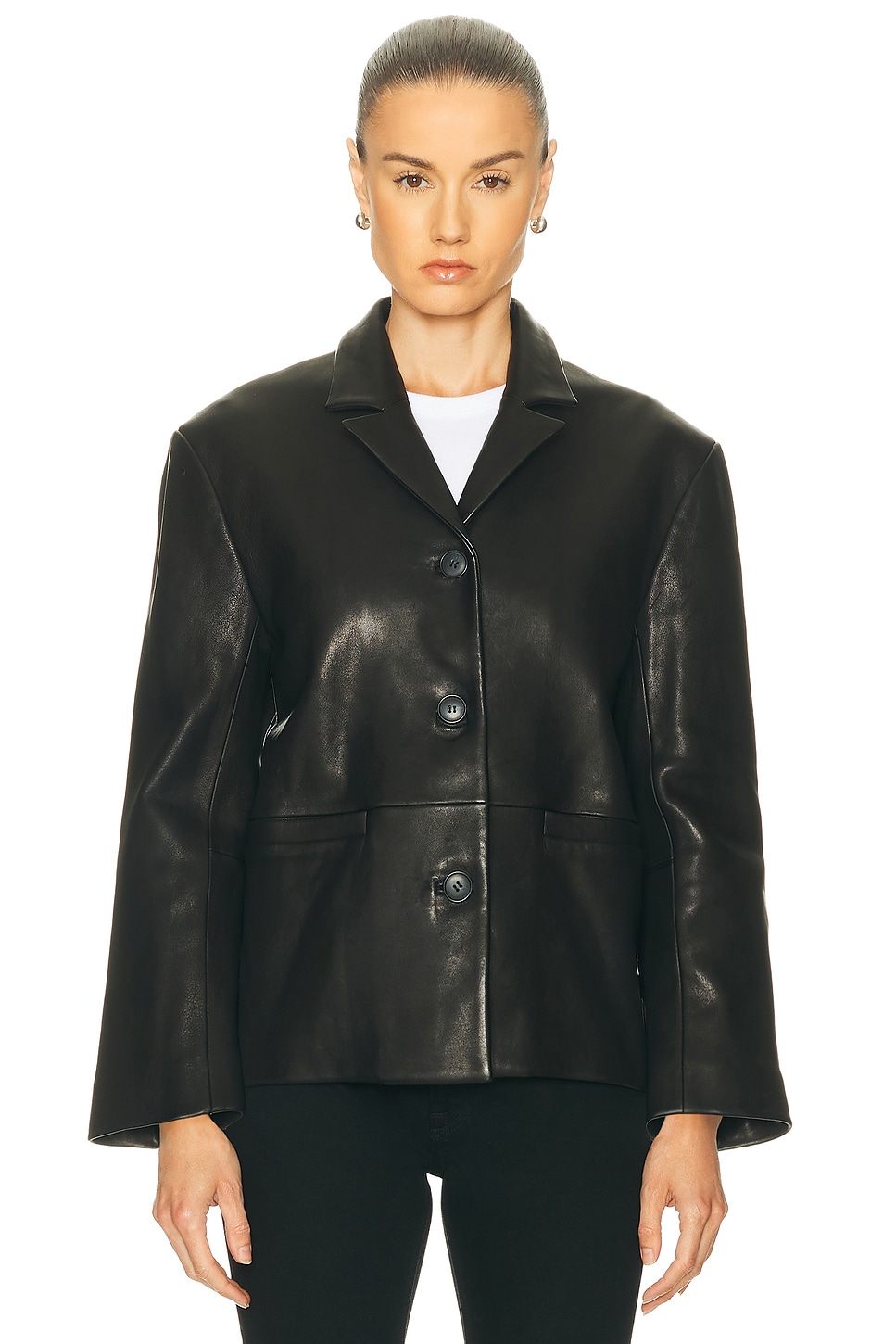 GRLFRND Marlo Leather Blazer