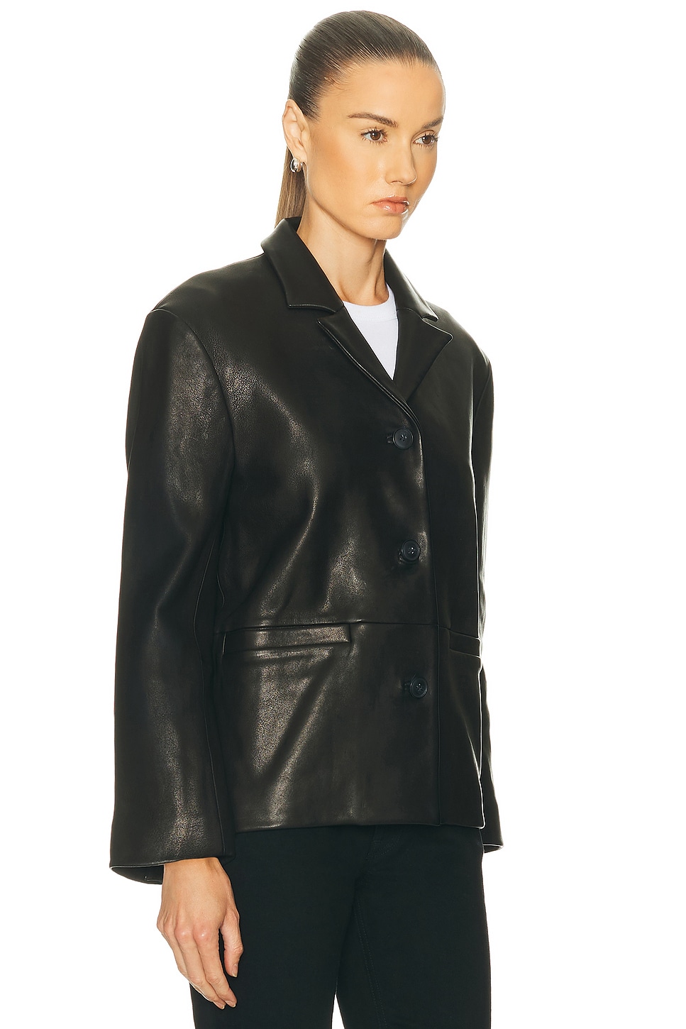 GRLFRND Marlo Leather Blazer