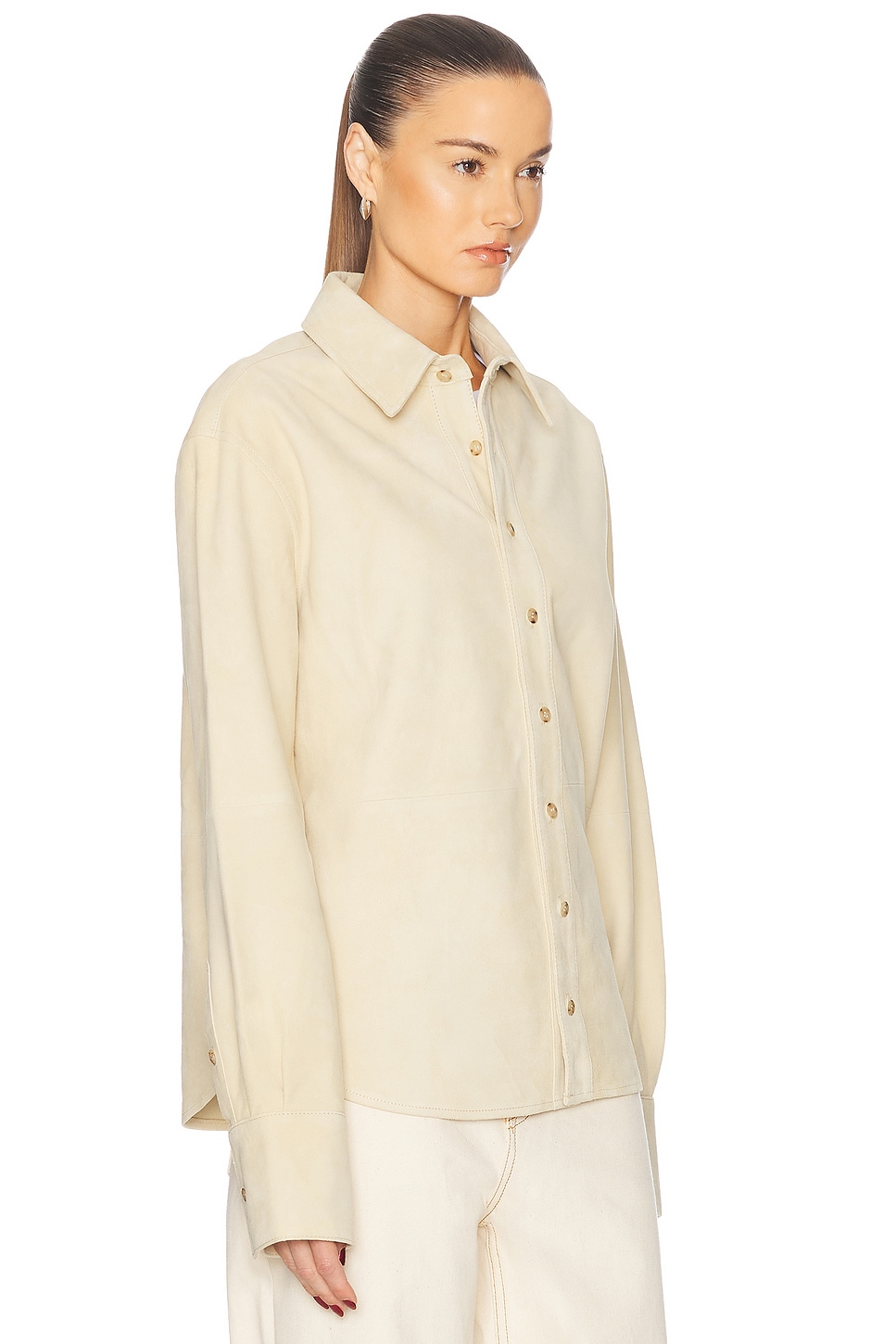 Mae Suede Shirt - Thumbnail 4