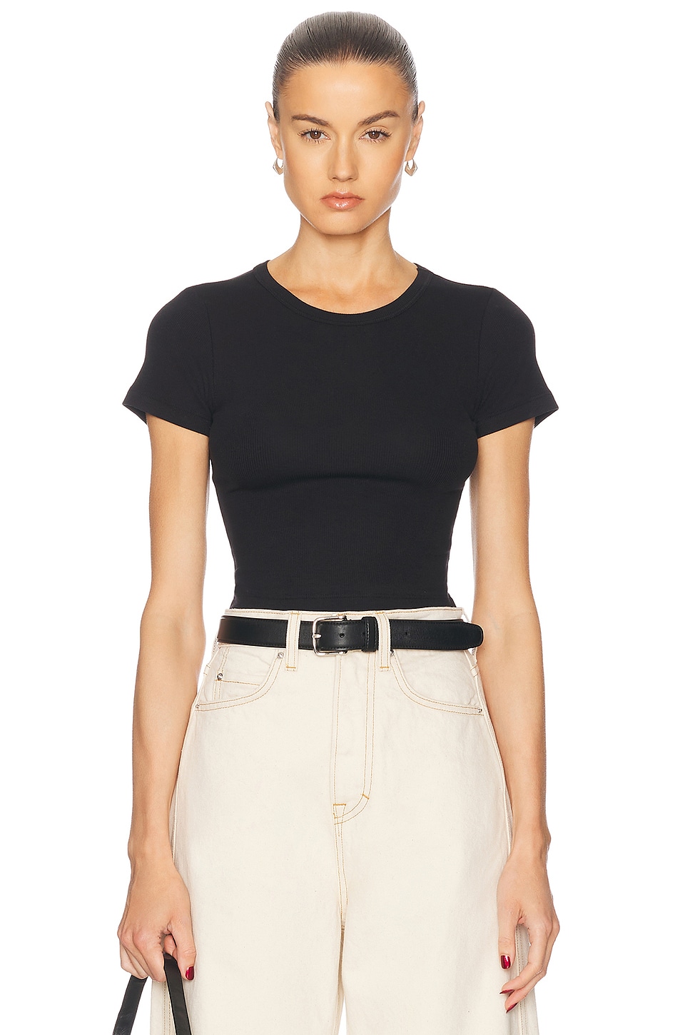 Image 1 of GRLFRND Baby Tee in Black