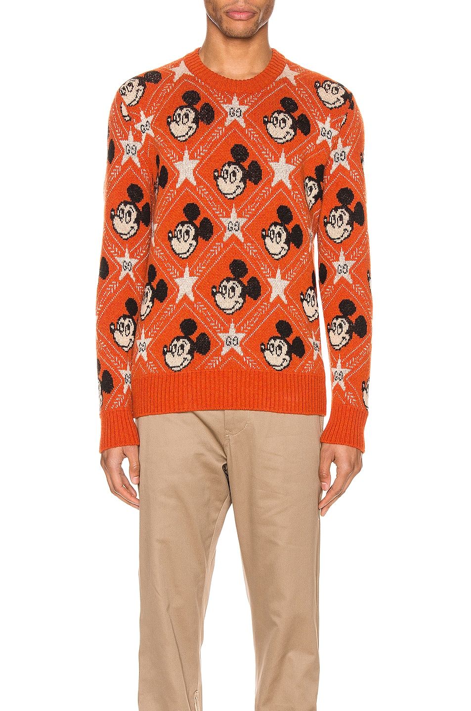 Image 1 of Gucci x Disney Wool Sweater in Orange & Multi