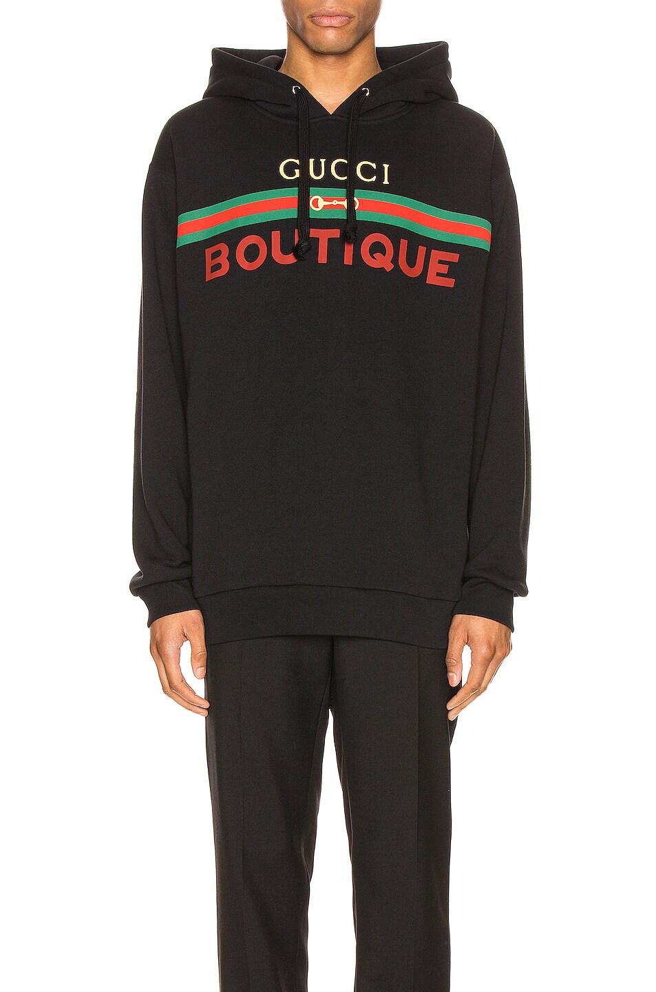 Image 1 of Gucci Pullover Hoodie in Black & Multicolor
