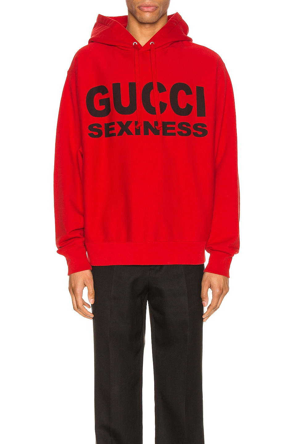 Image 1 of Gucci Pullover Hoodie in Red & Black