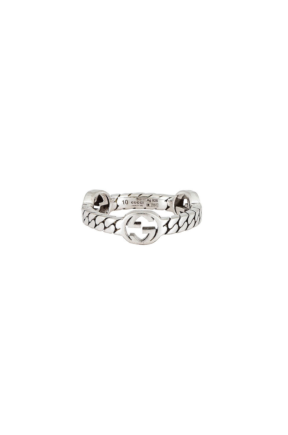Image 1 of Gucci Interlocking G 5.5mm Ring in Silver