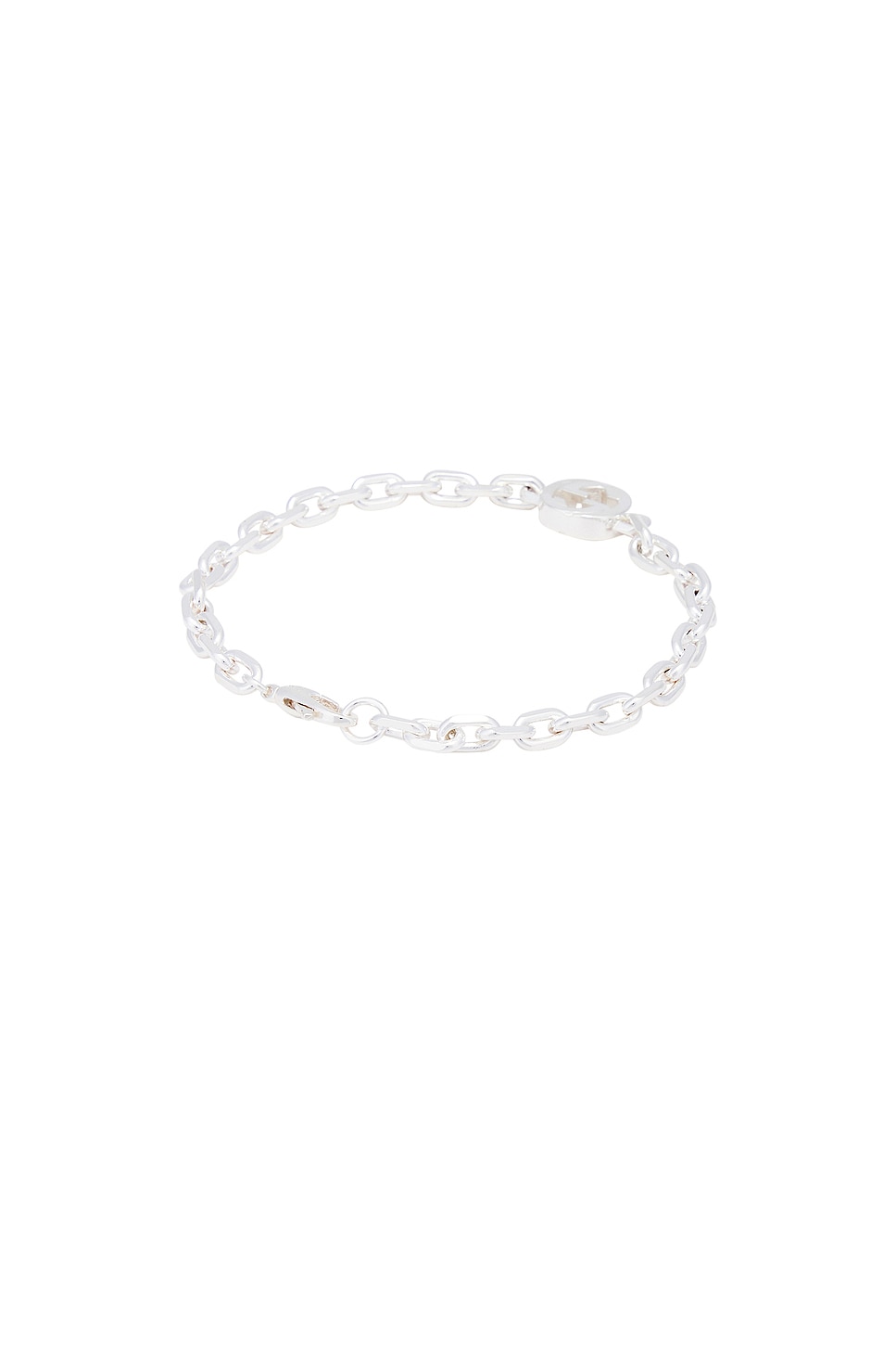 Shop Gucci Interlocking G Bracelet In Sterling Silver