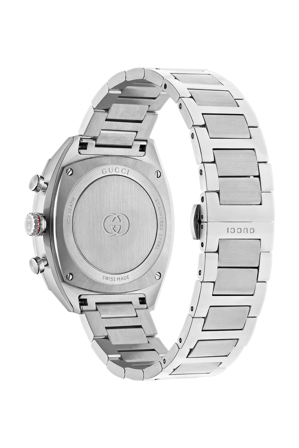 Shop Gucci Interlocking G 41mm Watch In Steel & Green