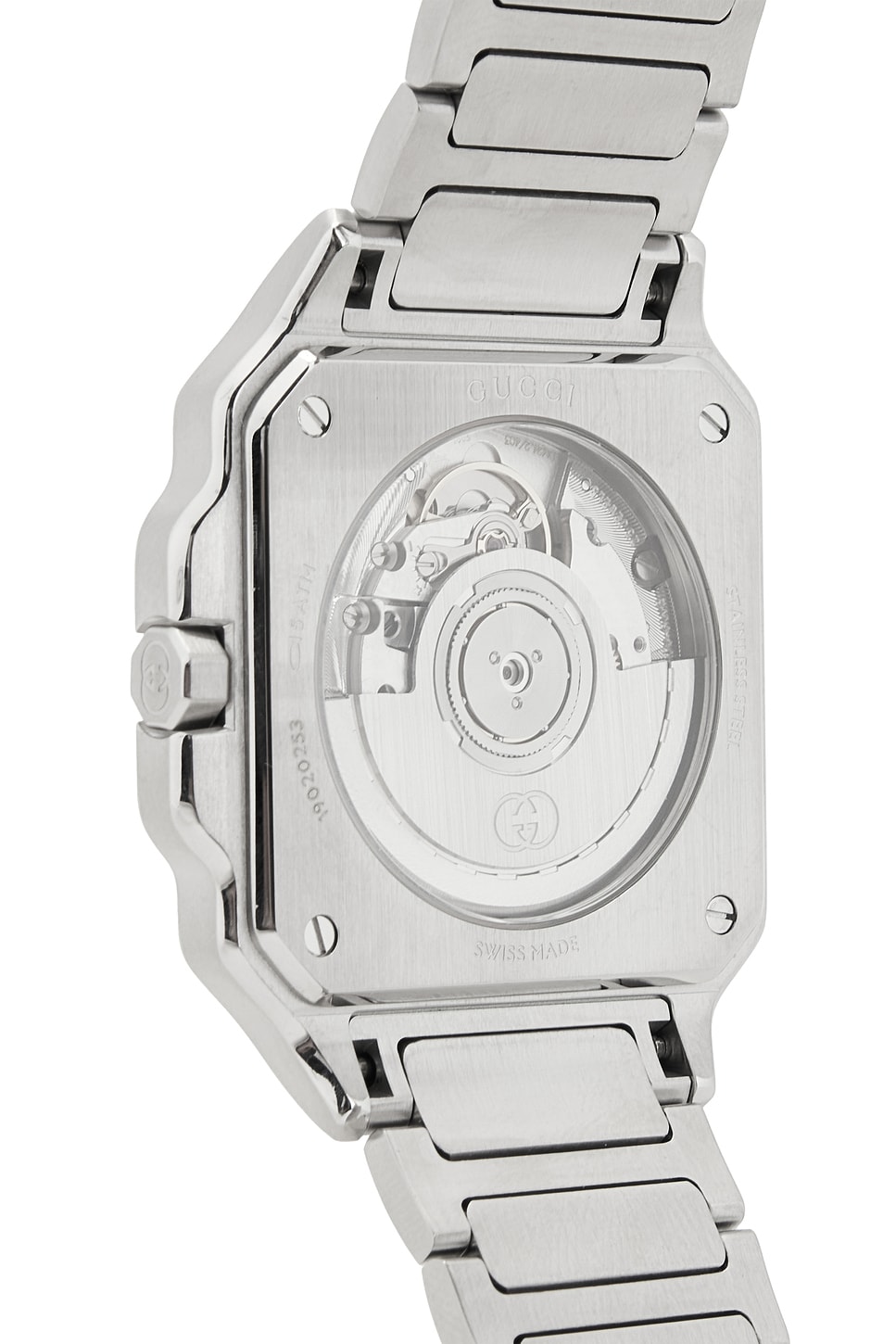 Image 1 of Gucci G-Flat 36mm Watch In Silver & Black in Silver & Black