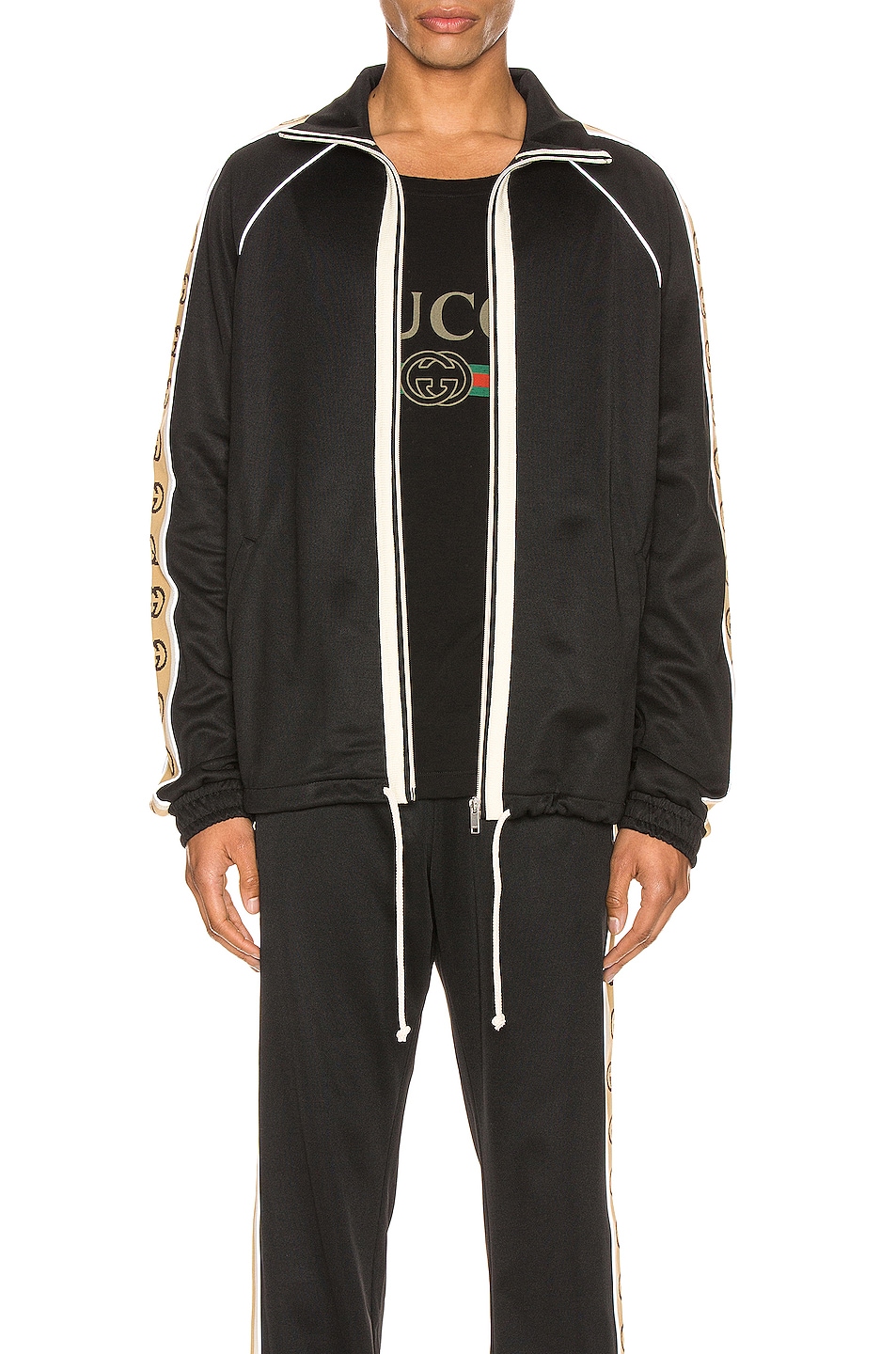 gucci oversize technical jersey jacket