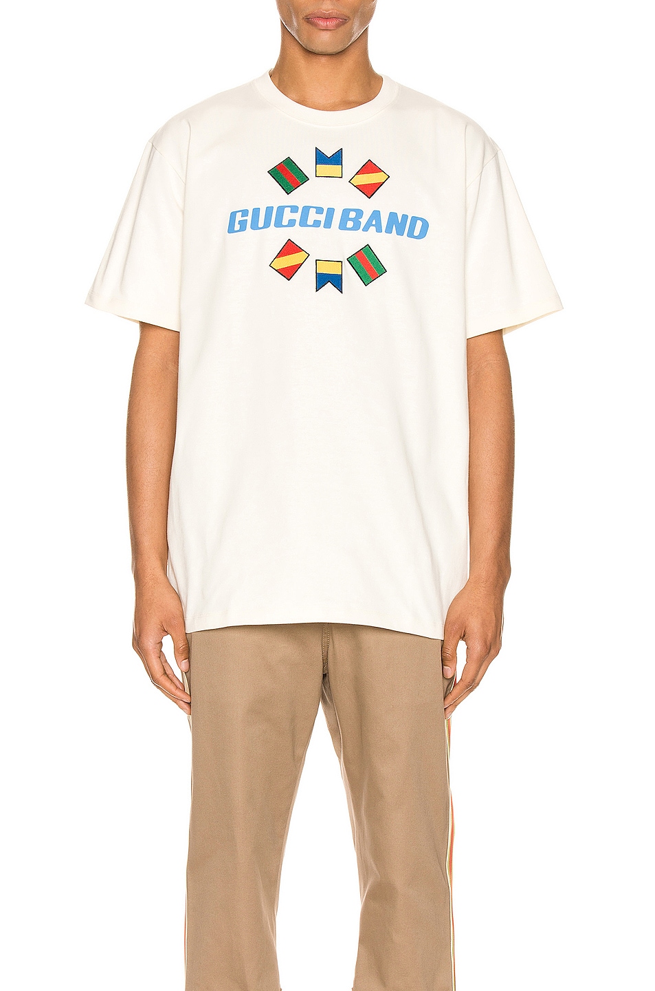 Image 1 of Gucci Band Oversize Print Tee in Sunkissed & MC