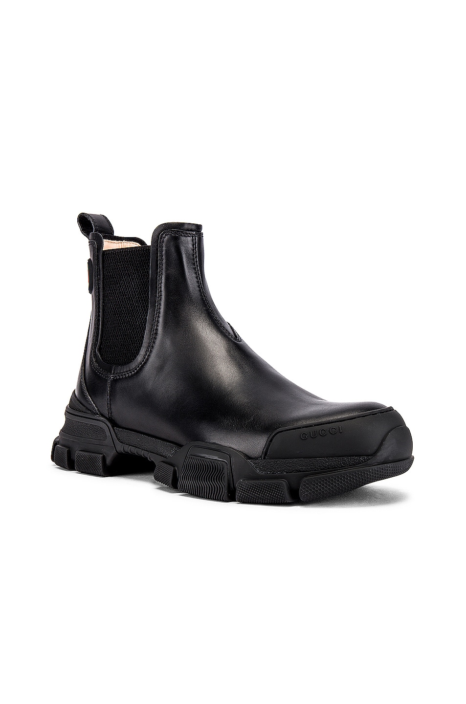 Image 1 of Gucci Leon Chelsea Boot in Black & Black