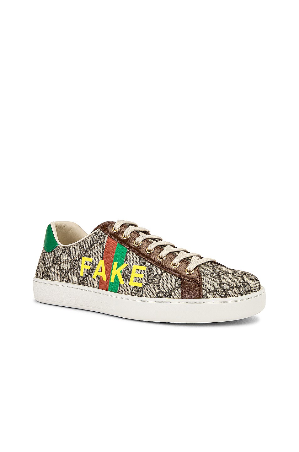 Image 1 of Gucci GG Supreme Sneaker in Beige & Green & Red & Brown