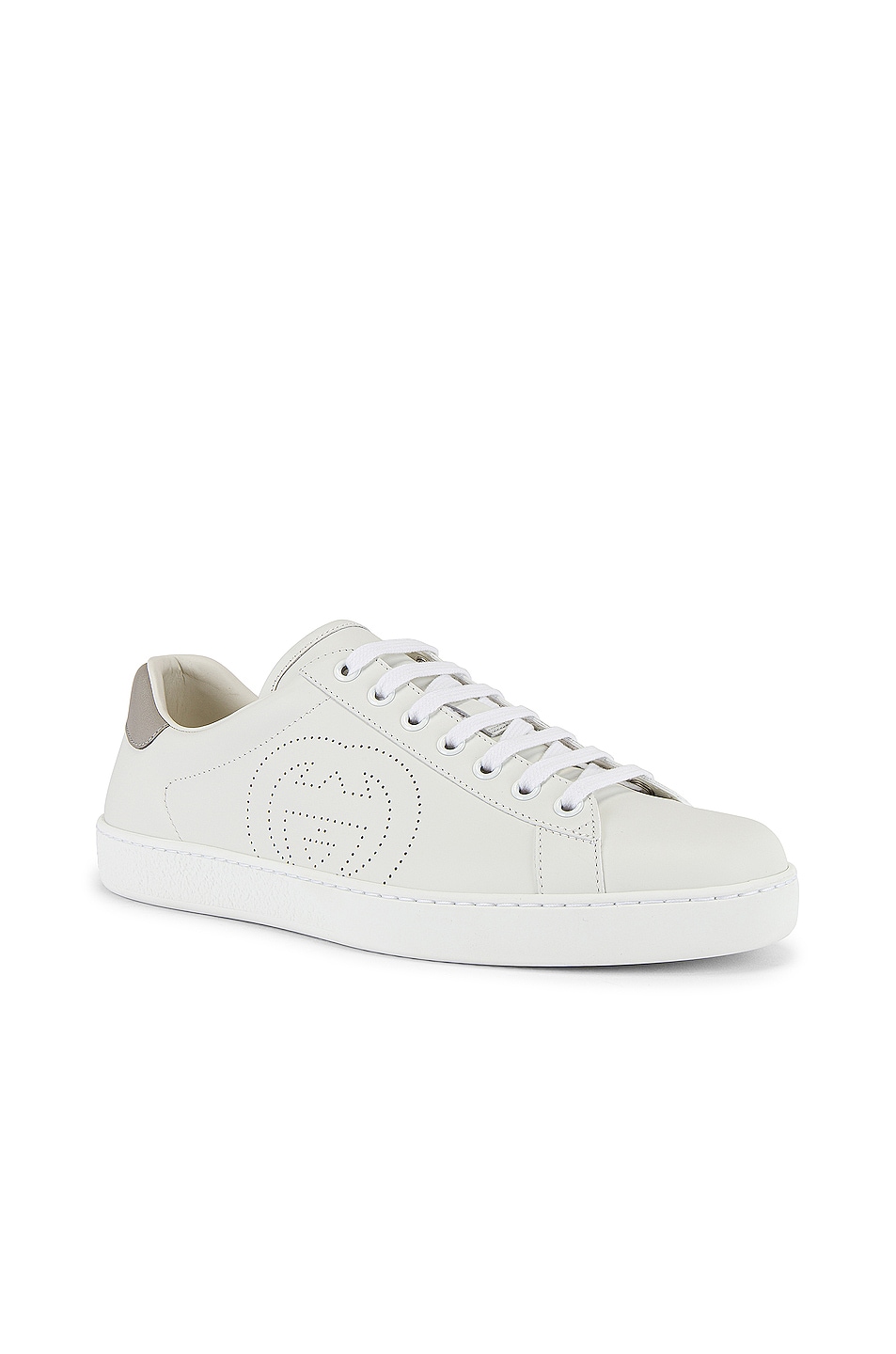 Image 1 of Gucci New Ace Sneaker in White & Grey