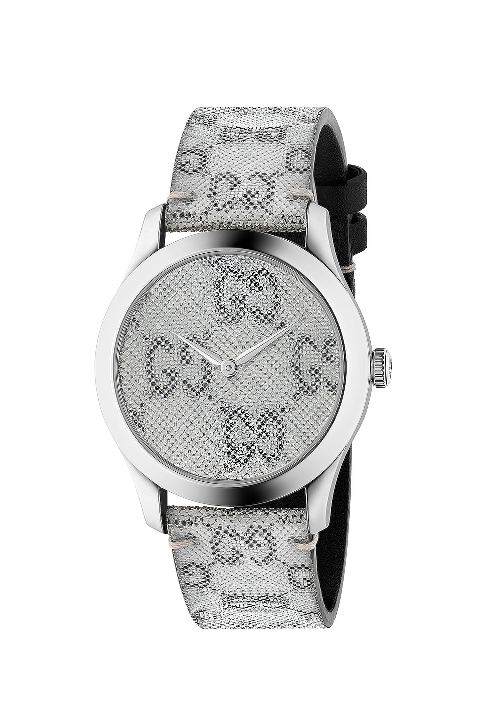 Image 1 of Gucci 38MM G-Timeless Holographic Watch in White & Black