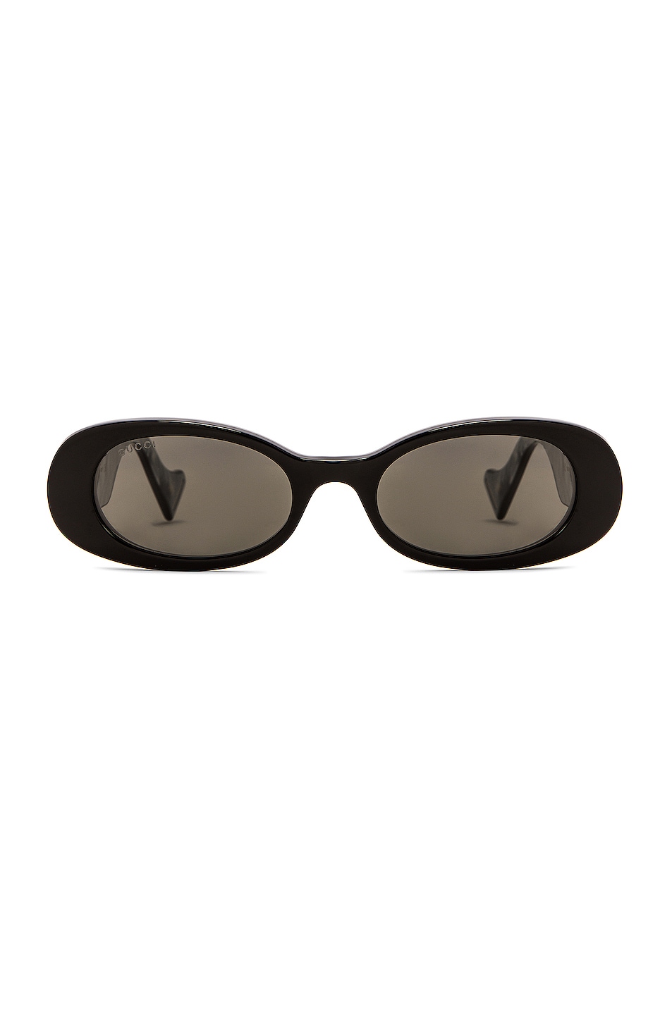 Image 1 of Gucci Small Oval Sunglasses in Black